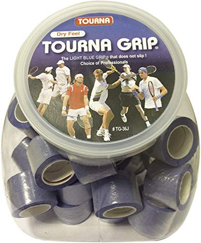 Tourna Grip Xl - Original Dry Formula, Xl Sizes - Display Jar With 36 Single Xl Grips