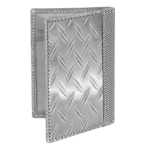 Driving Wallet - Texture: Diamond Plate - Silver
