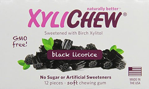 Xylichew - 12 pc Xylichew Licorice Gum