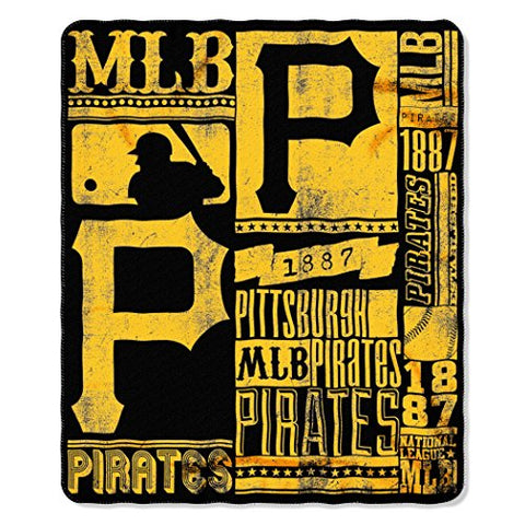 Pittsburgh Pirates MLB "Strength" Fleece Throw, 50”x 60”