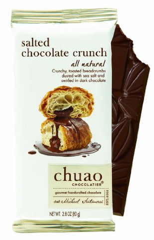 Chuao Chocolatier, Salted Chocolate Crunch Bar 2.8 oz