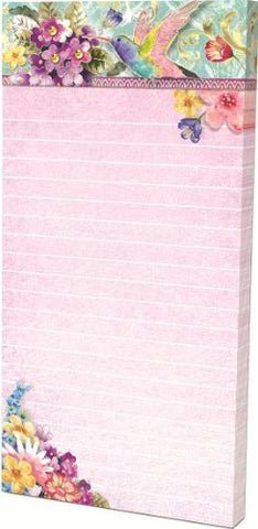 Embellished Magnetic List Pads, Hummingbird Floral
