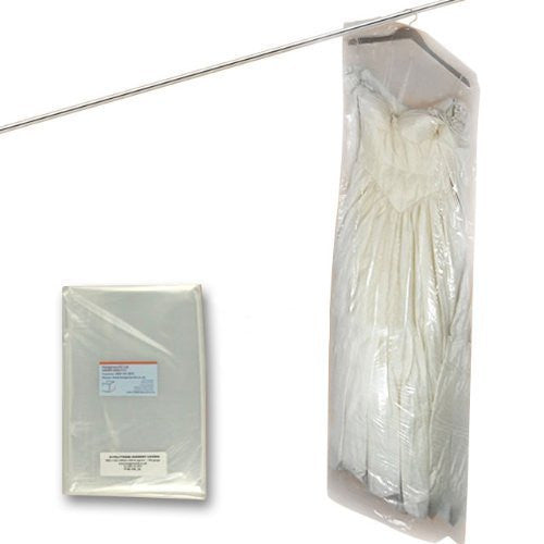 Clear Polythene Clothes Covers, 100 gauge, 213cm (84 Inches) Long
