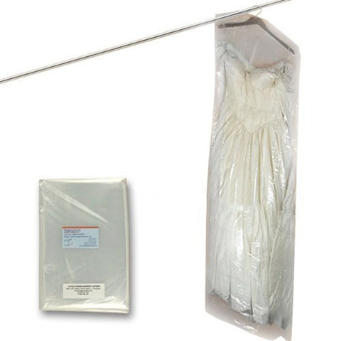 Clear Polythene Clothes Covers, 100 gauge, 213cm (84 Inches) Long