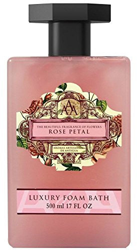 AROMAS ARTESANALES DE ANTIGUA (AAA) FLORAL RANGE: Rose Petal Foam  Bath,17ml