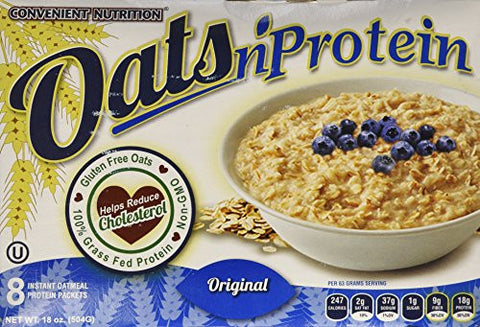 Convenient Nutrition: Oats 'N Protein Instant Oatmeal Protein Packs - Original