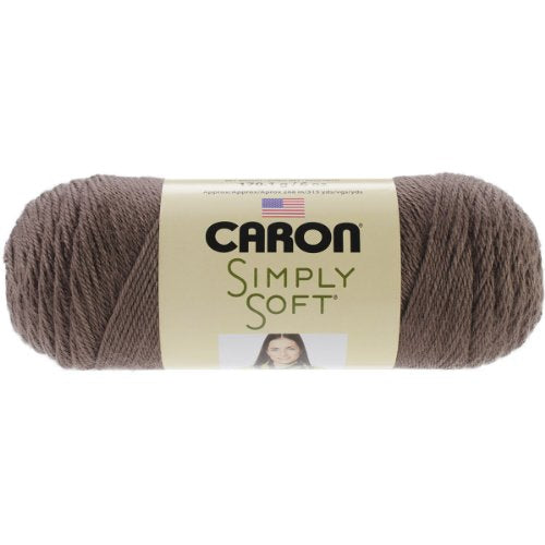 Caron Simply Soft Yarn - Solid Taupe 315 Yards 6 OZ