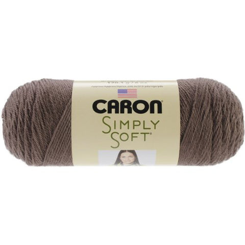 Caron Simply Soft Yarn - Solid Taupe 315 Yards 6 OZ
