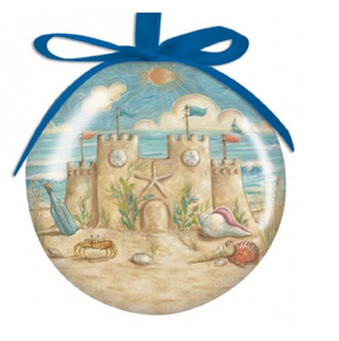 Ball Ornament - Sandcastle