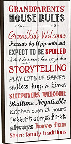 Mounted Print - Grandparents' House Rules