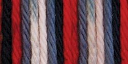 Lily Sugar'n Cream Yarn - Ombre Red, White & Blue 95 Yards 2 OZ