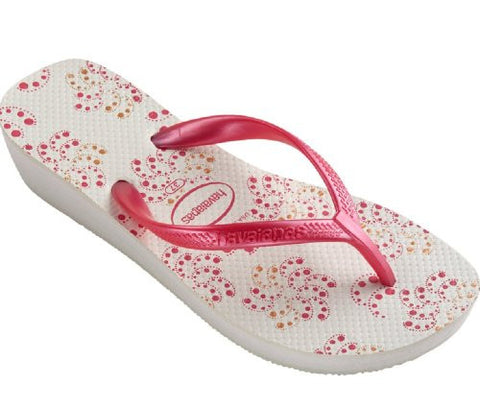 Havaianas Women's High Light Flip Flop, White Pink,39
