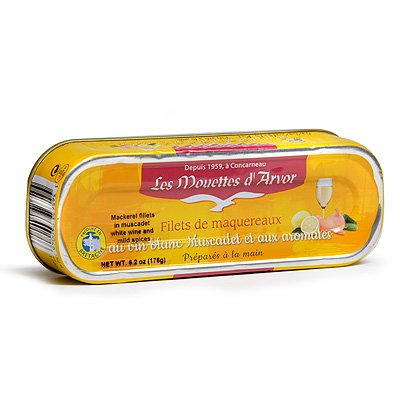 Les Mouettes d'Arvor Mackerel in Muscadet Wine & Herbs (174g)