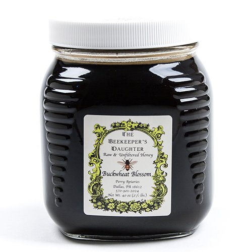 Raw Buckwheat Honey by the Beekeeper's Daughter - 2.5 lb Jar