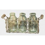 BMW Small Square Metal Basket w/Three Glass Bottles - See more at: http://blossombucket.com/bmw-small-square-metal-basket-w-three-glass-bottles#sthash.UfxZ9K5O.dpuf