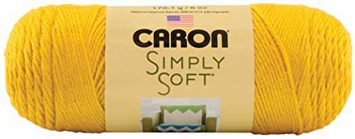 Caron Simply Soft Yarn - Solid Gold 315 Yards 6 OZ