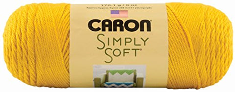 Caron Simply Soft Yarn - Solid Gold 315 Yards 6 OZ