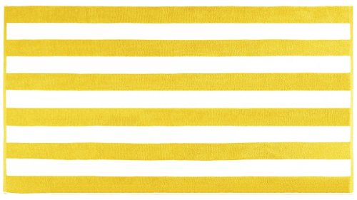 Cabana Stripe Beach Towel: 40" x  70" - Sand