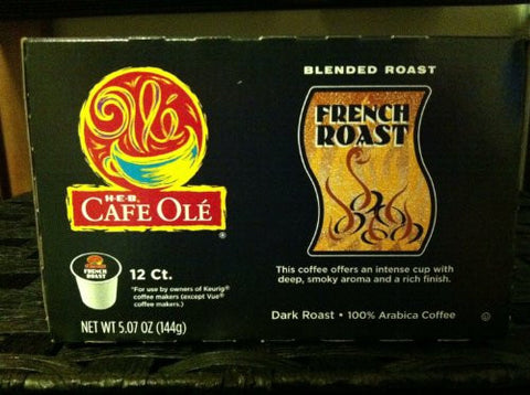 Cafe Ole French Roast Dark Roast 12 Count.