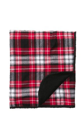 Premium Flannel Blanket - Red/Blk/Blk, 60" x 50"
