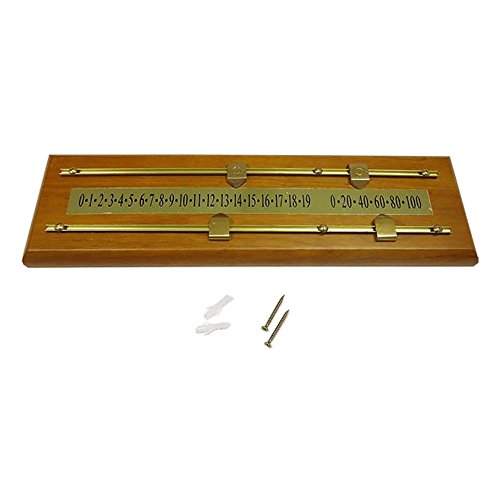 Wood/Brass Scoreboard - Dark Stain