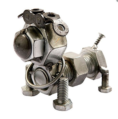 Recycle Metal Art Collections, Bolt Dog, 3.25 inches x 2 inches x 2.75 inches