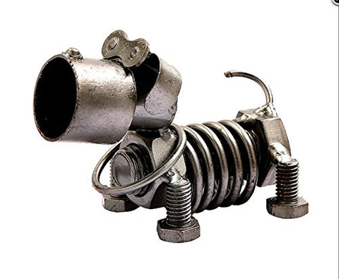 Recycle Metal Art Collections, Spring Dog, 3.25 inches x 2 inches x 2.5 inches