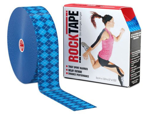 Bulk Tape - 2" x 105' - Blue Argyle