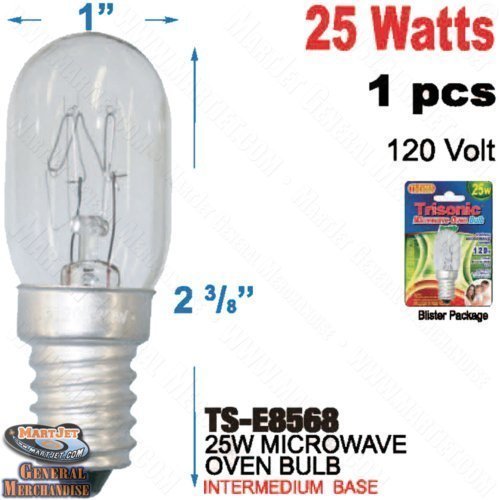 Trisonic - TS-E8568 - 25W Clear Microwave Oven Light Bulb