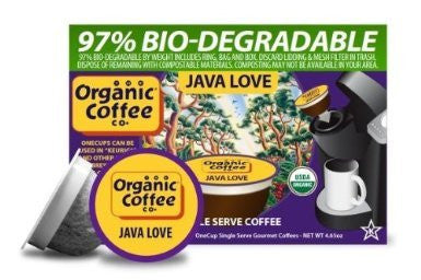The Organic Coffee Co. OneCup Java Love Coffee 12 Count