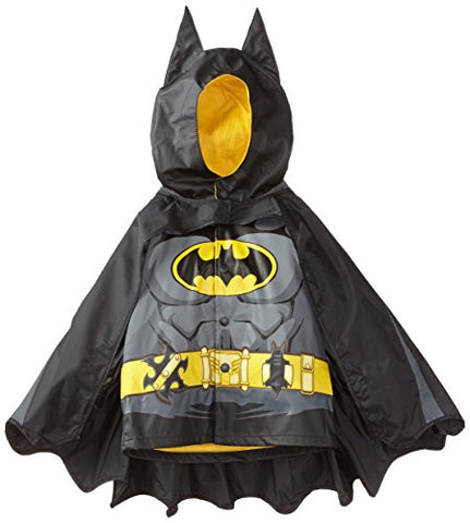 Batman Rain Coat - Black, Size 5