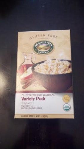 Hot Cereal Variety Pack, GF At least 95% Organic, 11.3 oz