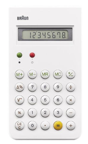 Braun - Calculator - White (8 digit operating capacity )