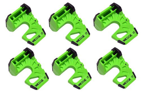 Wedge-It - The Ultimate Door Stop - Lime Green 6 PACK