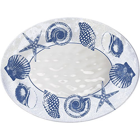 Shell Impressions Oval 15.5 in. Serving Tray