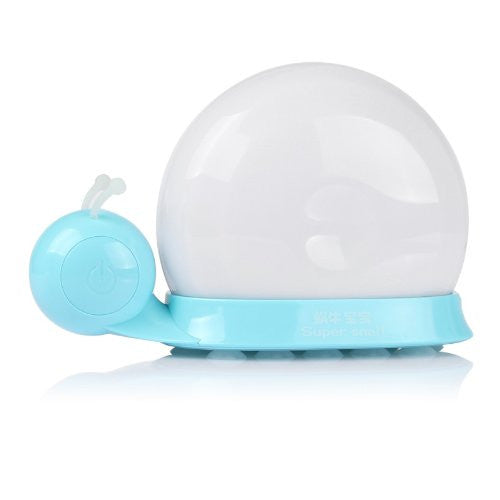 LAGUTE Desk Cute Baby Kids Snail Night Light, Famliy Home Decoration Blue