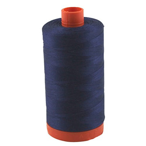 Aurifil- 50wt Cotton 1,422yd, Dark Navy