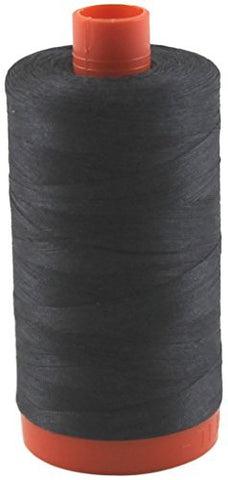 Aurifil- 50wt Cotton 1,422yd, Very Dark Gray