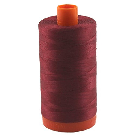 Aurifil- 50wt Cotton 1,422yd, Burgundy