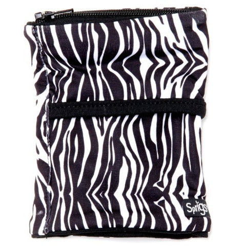 Sprigs Big Banjee Wrist Wallet (Zebra - Black & White / One Size)