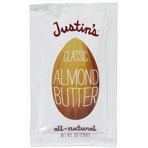 Justin's Nut Butter Squeeze Packs, Classic Almond Butter, Natural 1.15 OZ