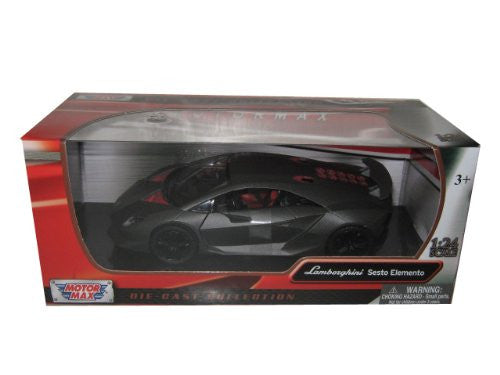 Motormax - Lamborghini Sesto Elemento Hard Top (1/24 scale diecast model car, Black)