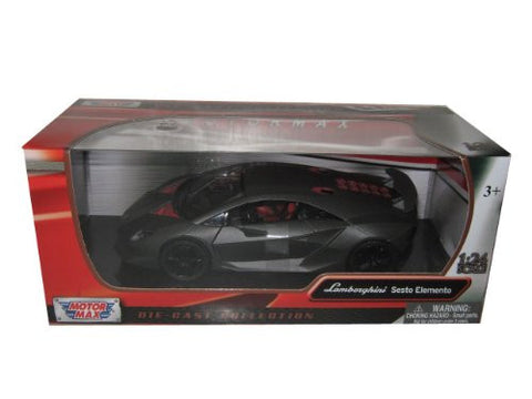 Motormax - Lamborghini Sesto Elemento Hard Top (1/24 scale diecast model car, Black)
