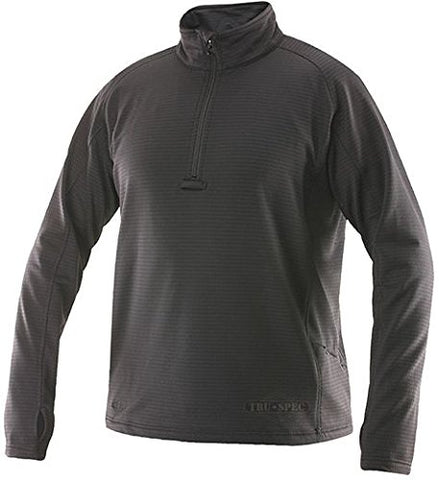 TruSpec - 24-7 Cross-Fit 1/4 Zip Grid Fleece - Grey - 3X Large