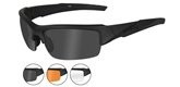 Wiley X: WX-Valor Glasses - Black Ops / Matte Black / Smoke Grey