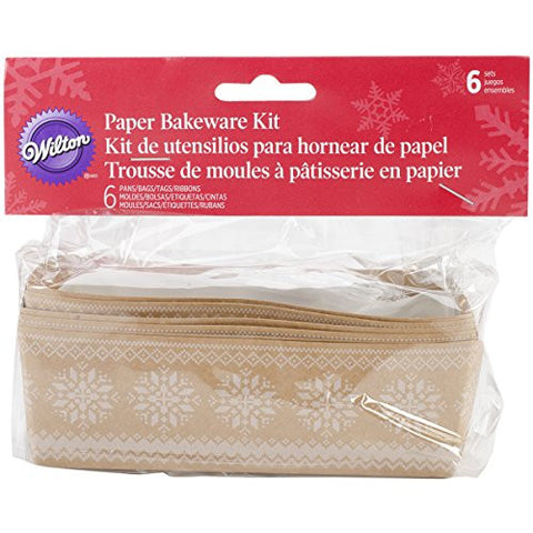 Wilton Paper Baking Mould & Gift Bag Kit - Loaf (24 pcs kit)