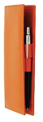 Checkbook with pen holder - Orange