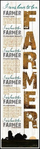 Born To Be A Farmer Inspirational Plaques