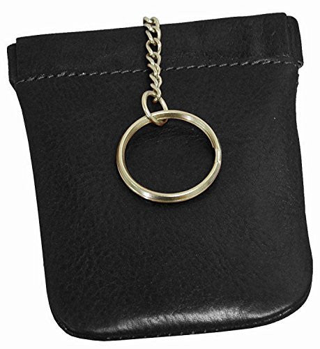 Bell Drop Facile Frame Coin and Key Pouch, Black