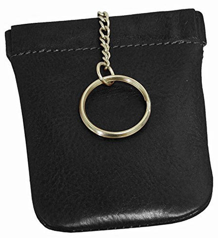 Bell Drop Facile Frame Coin and Key Pouch, Black